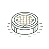 Underground drainage icon