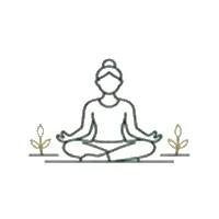 Outdoor yoga centre icon